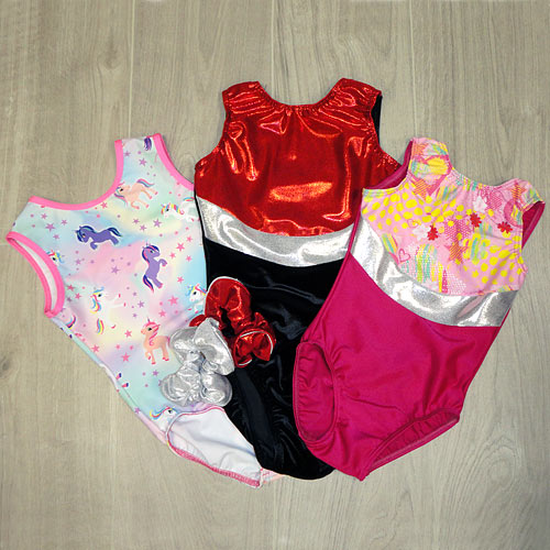 sleeveless beginner leotards, sparkly dance leotards, Lot of colours and styles of gymnastic leotards.! Call 01494 727211.