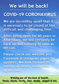 Dancers Boutique COVID-19 CORONAVIRUS information poster. We are incredibly upset that it is necessary to be closed at this difficult and challenging time. After being open for 40 years in Amersham, we will certainly be back up and running as soon as we can. Please check our website, Facebook and Instagram pages for updates. We look forward to seeing our lovely customers again soon. 