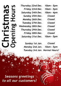 Dancers Boutique Christmas Opening Hours.