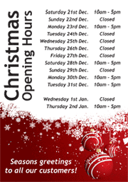 Dancers Boutique Christmas and New Year opening hours 2013