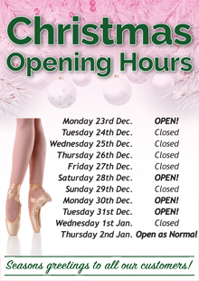 Please note that we will be opening on some Mondays and Tuesday over Christmas, where we would normally be closed. We look forward to seeing you for any last minute items for yourself or as gifts... Lastly, thank you for your custom throughout 2024, we look forward to seeing you in 2025.