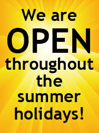 Dance shop open all summer. Dancers Boutique is open throughout the summer holidays.