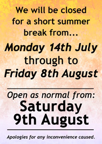 Please note that Dancers Boutique will be closed for a short summer break this mid-July to early August 2025.