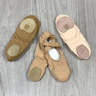 Split sole canvas ballet shoes, tonal ballet shoes, dark shade ballet shoes.