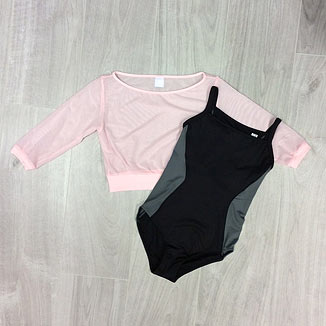 Bloch leotards, mesh tops for dancers.