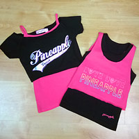 Pineapple dancewear sets for young fashionable dancers.