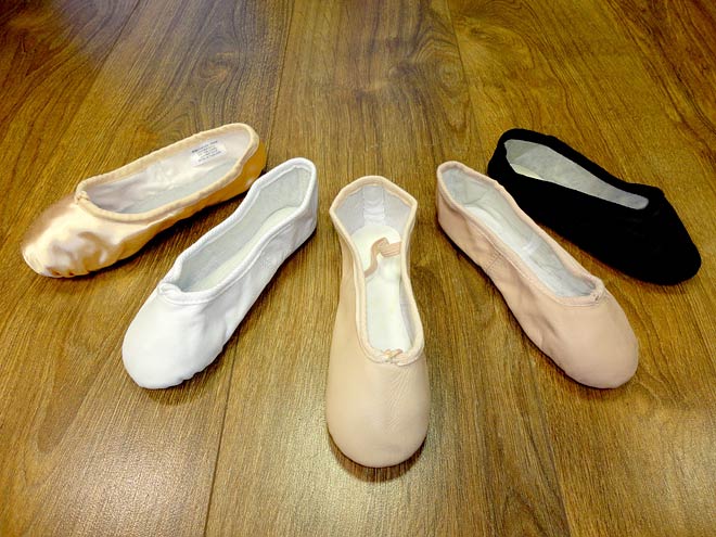 Did you know we stock 5 makes and over 10 different styles and colours of ballet shoes? We are experts in  ballet shoes and will try different widths and styles on your ballerina to ensure the perfect fit.