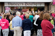The NEW Dancers Boutique, with crowds gathering to see in person Strictly stars Vincent and Flavia