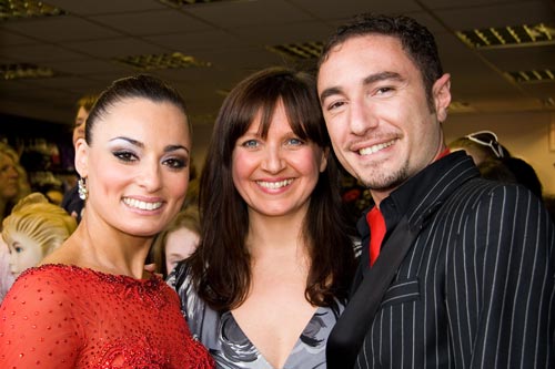 Paula, the owner of Dancers Boutique with Vincent and Flavia